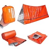 Qdreclod Notfall Rettungsdecken Schlafsack Zelt 3 in 1, Biwak Schlafsack...