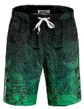 APTRO Herren Badehose Freizeit Short Schnelltrocknend Badeshorts Grün...