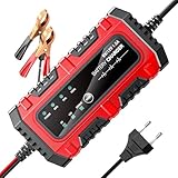 Ladegerät für Autos und Motorräder – Intelligentes Automatik 6 V/12 V...