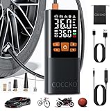 COCCKO Elektrische Luftpumpe-Mini Kompressor für Auto, Fahrrad, Motorrad,...