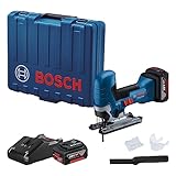 Bosch Professional GST 185 LI Akku-Stichsäge (18 Volt, 2 x 4,0 Ah Akku,...