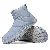 JXpxbao Barfußschuhe Winterstiefel Herren Damen Schneestiefel Mit Warm...
