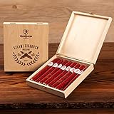 Wurststicks aus Salami in hochwertiger Holz-Geschenk-Box/Wurst Geschenk...