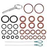 33 Stück Ovalkopfschlüssel mit Schlüsselring für Jura, Dichtungsringe...