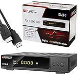 Kabel Receiver DVB-C Set: HB DIGITAL Opticum AX C100 HD PVR DVB-C Receiver...