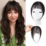 Clip-in-Pony, 100% Echthaar-Extensions für Frauen, französischer Pony,...