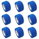 9er-Set Fingerverband | Pflasterverband | Pflaster ohne Kleber - in BLAU -...