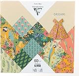Clairefontaine 95351C Pack mit 60 Bögen Origamipapier (70 g, 15 x 15 cm,...