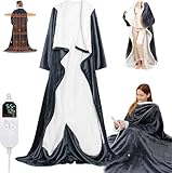 Beheizte Decke, tragbare beheizte Decke mit Ärmeln und Fußtasche mit 6...