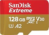 SanDisk Extreme microSDXC UHS-I Speicherkarte 128 GB für Actioncams und...