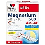 Doppelherz Magnesium 500 + B12 + D3 DIRECT mit DEPOT-Funktion - Magnesium...