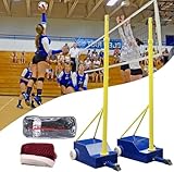 TDSYOCG Komplettset Badminton-Netzständer mit Rädern |...