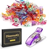 DizemoiQ 60 Stück Nähclips Stoffklammern für Nähen und Quilten Bunte...