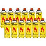 Alpen Camping Butan 12x400ml Gaskartuschen Gasflasche für Gaskocher...