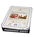 Mr. BBQ Einweg-Grill, Handliche Einweg-Grills mit Kohle und Anzünder,...