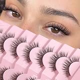 Onlyall Natürliche Wimpern Wispy Strip Lashes Natürlicher Look Falsche...