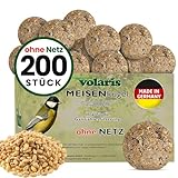 Eggersmann volaris 200 Stück Meisenknödel MEISENkugel ohne Netz 18 kg |...