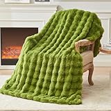 EMME Bubble Decke Sofa Kuscheldecke Kaninchen Plüsch Dicke Decke,...