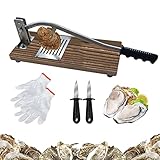 NEYOMID Austernöffner Holz,Einstellbares Austernöffner Set Aus...