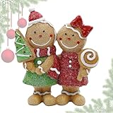 Ylnailky Figur - Paar Stehende Figuren | Kleine Weihnachtsdekoration Für...