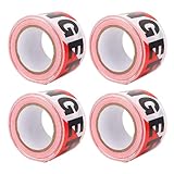 Hazard Safety Warnstreifenklebeband 4pcs, kein Klebstoff,...