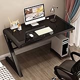 RiouPsithuric Computertisch aus gehärtetem Glas, modernes Design,...