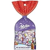 Milka Mini Weihnachtsmänner – Mix aus Alpenmilch, Milchcrème & Noisette...