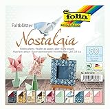 folia 496/1515 - Faltblätter Nostalgia, 15 x 15 cm, 80 g/qm, 50 Blatt...