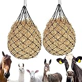 AIYJWXINP 2 Stück Heunetz für Pferde Heuraufe Heunetz Engmaschig Pferd...