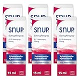 SNUP 6x Schnupfenspray 0, 1 Prozent - Nasenspray mit Meerwasser - Losung...