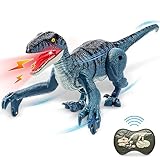 HANDSONIC Ferngesteuerter Dinosaurier Spielzeug, RC Dino für Kinder ab 4,...