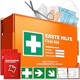 Erste Hilfe Kasten nach neuer DIN 13157:2021 inkl. Wandhalterung &...
