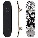 WeSkate Skateboard Anfänger-31x8 Komplette Cruiser für Kinder Jugendliche...