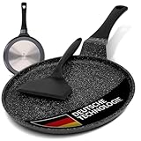ZWIEGER Crepe Pfanne mit Teighelfer – Beschichtete Pancake Pfanne...