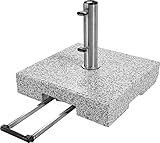 Doppler SL-AZ Trolley Granitsockel 72kg mit Rollen I Schirmständer für...