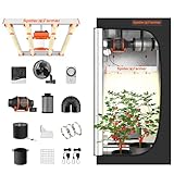 Spider Farmer Grow Box Komplett Set G3000 LED Pflanzenlampe Vollspektrum...