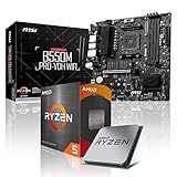 Memory PC Aufrüst-Kit Bundle Ryzen 7 5700X3D 8X 4.1 GHz Prozessor, B550M...