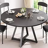 Jocoevol Runder Esstisch für 2–4 Personen, Küchentisch mit stabilem...