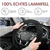 Walser Lammfell Lenkradbezug Auto, 100% Lammfell Lenkradschutz Auto, Auto...