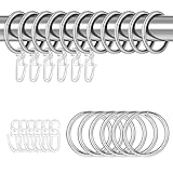 Dacitiery 30 Stück Gardinen Ringe, Metall Vorhangringe mit 30 Stück...