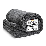 Kemes Mikrofasertücher Auto XXL Ultra saugstark mit 1400 GSM Heavyweight...