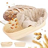 Gärkörbchen Oval，Profi Gärkorb zum Brotbacken oval，schönes...