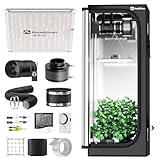 Hon&Guan Growzelt Komplettset mit HG1000 LED Grow Lampe 60x60x160cm Grow...