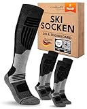 sockenkauf24 Herren Merino Skisocken 43-46 (2 Paar) Thermo Winter...