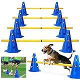 BHHTBB Agility Set Hunde Hürden Steckhürdenset Kinder, Hindernisse für...