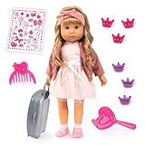Bayer Design 94634AT Charlene Puppe interaktiv mit Haaren, lacht, mit...