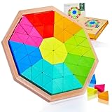 CUBIDI® Kreatives Montessori Tangram Octagon | Fördert logisches Denken...