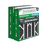 Filterbuy 20 x 25 x 6 Luftfilter MERV 8 Geruchsvernichter (2er-Pack),...