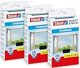 tesa Insect Stop Standard Fliegengitter für Fenster im 3er Pack -...