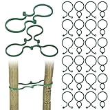 jojofuny 100 Stück Pflanzenclips Klein aus Robustem Kunststoff 8 Förmige...